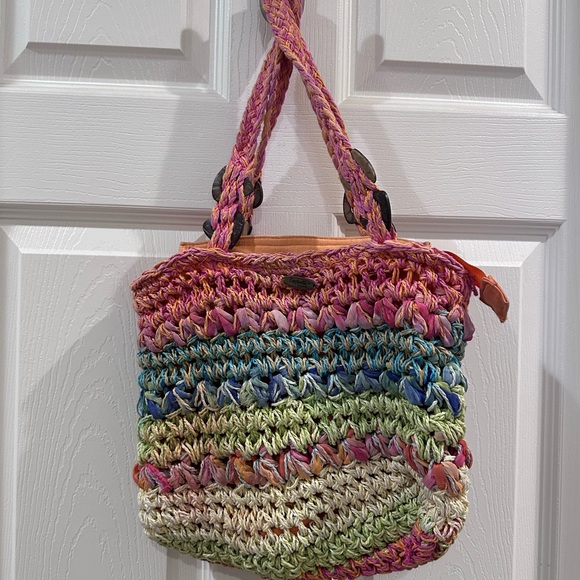 Vintage Cappelli Straworld Handbag Beach Bag - Picture 2 of 8